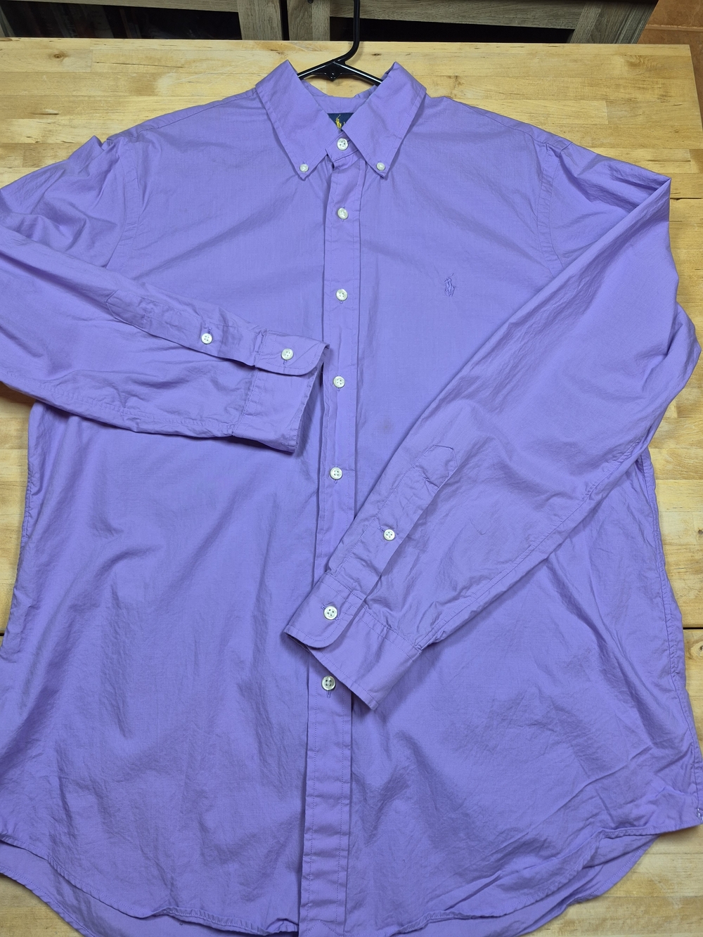 Ralph Lauren Lavender Lightweight Button-Down Dress Shirt
